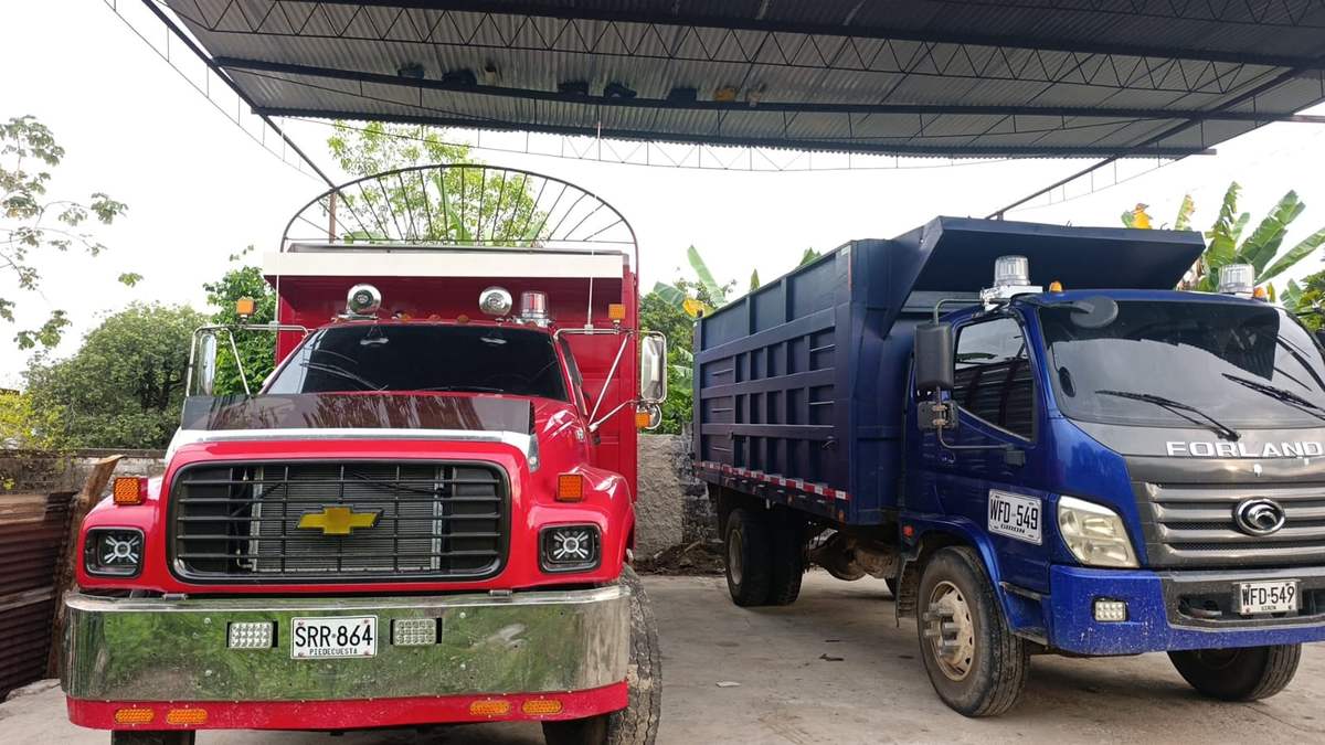 Camiones de transporte de fruto
